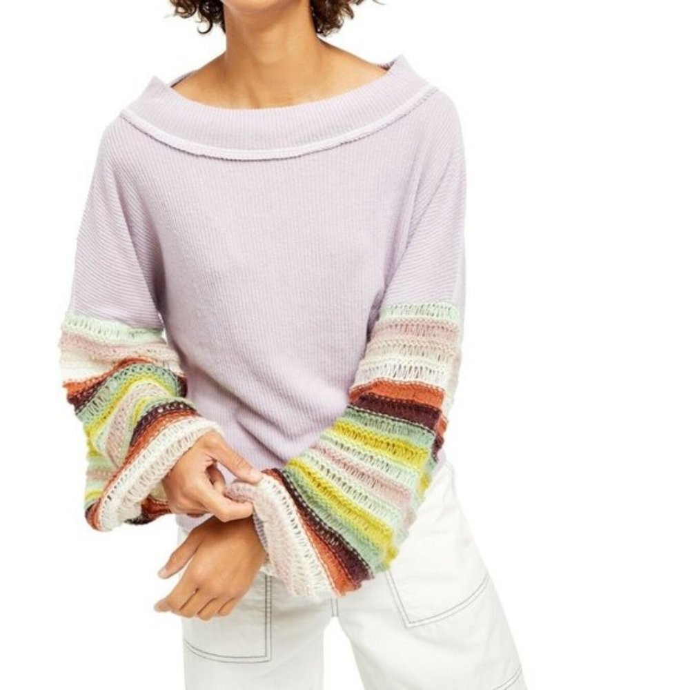 Free People Cha Cha Brushed Knit Pullover